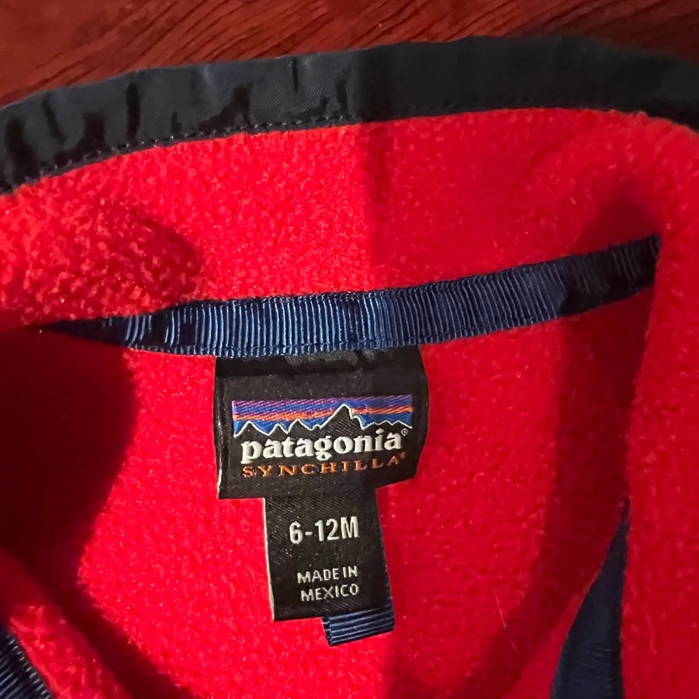 Rare vintage spell out split color block snap t fleece sweatshirt - Picture 2 of 5